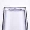 17oz 500ml som plast tumblerjuice rån med lång halm och multi-färg lock 2-väggisolerad transparent kopp isglas BPA-fri