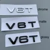 V6T V8T V10 W12 Letter Number Emblem for A4L A5 A6L A7 A8L TT RS7 SQ5 Car Styling Fender Side Rear Trunk Badge Logo Sticker2715116