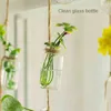 27ミニボトルノルディックホームフラワー植物水耕植物の植物の花瓶3弦の風化帯スタイルの装飾ガラス花瓶3文字列211215