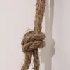 Étagère suspendue en bois Swing Rope Étagères flottantes Présentoir mural en corde de jute à 3 niveaux (marron foncé) 47% 210310