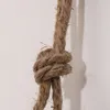 Étagère suspendue en bois Swing Rope Étagères flottantes Présentoir mural en corde de jute à 3 niveaux (marron foncé) 47% 210310