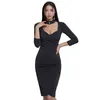 Moda Sukienka Halter Damska Wiosna Dorywczo Office Lady Elegancki Biznes Bodycon Nosić do pracy Vestidos Odzież 210529