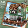 Harbour Tawern Building Blocks Boat House Diner Old Fishing Store Urge Expert Series Pomysł Cegły 30108 3103PCS Dzieci Boże Narodzenie Prezenty Urodziny Zabawki dla dzieci