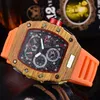 Quartz Watch For Men Casual Sport WristWatch Man Watches Top Brand Luxury Fashion Chronograph Silicone