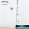 50PCS / Parti 22 * ​​80mm 20 ml Storage Glasflaskor med korkstopp Hantverk Små Stashburkar Container Glasburk Mini Bottle Gift