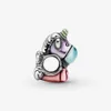 وصول جديد 100 ٪ 925 Sterling Silver Colorful Rainbow Unicorn Charm Fit Original European Charm Bracelet Fashion Jewelry Accessor272b