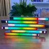 Işık Boncuklar Sesle Etkilenmiş Ritim Çubuğu 32-Bit RGB Ses Spektrum Çubuk Pikap Ortam DJ LED Ekran Nabız Renkli Sinyal