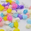 3cm Mini PE Foam Roses Teste di fiori artificiali multiuso Giardino domestico Forniture per ghirlande fai-da-te Decorazione di nozze Y0630