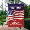 Trump 2024 Flag Make America Great Again Republican USA Flags Anti Biden Never Americas President Garden Campaign Banner T2I52501
