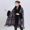 winter cape coats för kvinnor