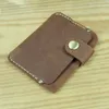 Portfele Oryginalne Unisex Moda Hight Quality Leather Luxury Handmade Posiadacze Karty Mężczyźni ID Rękaw Kobiety Case