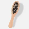Bambu borstar detangling trähårborste våt eller torr oval hårborste 16 * 4.5 * 3cm för kvinnor män och barn 481 v2
