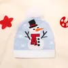 Juldekorationer Merry For Home Santa Snowman Sticked Hat Winter Kids 2022 Year Ornament Festival Party Products