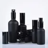 5ml 10ml 100ml de vidro preto frasco de vidro vácuo parfume névoa atomizador atomizador recarregável óleo essencial óleo de bomba cosmética