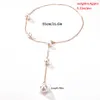 Minimalism Trendy Baroque Pearl Pendant Necklace for Women Wedding Bridal Reteo Tassel Chest Y Chain Sexy Party Jewelry