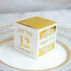 Bat Mitzvah Party Numero ebraico personalizzato 12 Birthday Laser Cut Je Sweet Box H1231