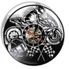 最新の壁時計、オートバイの車シリーズの壁掛け時計ライト、家の装飾、から選択するさまざまなスタイル
