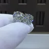 Prata 925 Teste de diamante original passado passado 4 d cor moissanite brilhante corte gemstone 4 garra garanhão brincos presente