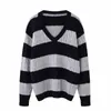 UNUTH Girls Vintage Cotton Sweaters Otoño Moda Ladies Oversize Loose Pullover Chic Outfits 210914