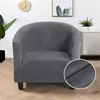Sammet club stol täcker för fåtöljer stretch soffa slipcovers flyttbar soffa täcka bar räknare vardagsrum mottagning 211116