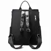 Mochilas Oxford para mujer, bolsas de viaje con lentejuelas a prueba de agua, mochila antirrobo, mochila de gran capacidad para parejas universitarias, mochila minimalista nueva Y1105