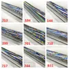 Stickers & Decals 64cm X 120M Stamping Foil Holographic Silver Lines Press On Paper Or Plastic Heat Transfer Film DIY Fishing Lure Prud22