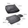 1x Auto Auto Front Seat Cover Back Support Taille Cushion Protector Seats Mat Black PU-leer