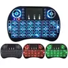 Mini I8 Keyboard Backlit 2.4G Wireless Fly Air Mouse com Retroilumbar Touchpad 3 Cores Controladores Remoto para MXQ Pro X96 Caixa de TV