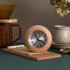 Altri orologi Accessori Sveglia piccola rotonda a forma di uovo Retro in legno luminoso creativo silenzioso scrivania comodino Snooze
