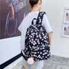 Mulheres mochila bolsa para mulheres famosas marca clássico preto retro mochilas de escola para adolescentes sac uma schoolbag do dose Q0528