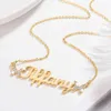 Collier papillon Double diamant personnalisé, chaîne en or en acier inoxydable, pendentif, bijoux pour femmes, cadeaux