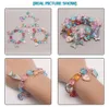 INS kids Jewelry Bracelet Colorful Beads Cute Butterfly Mermaid Charms Design Princess gift