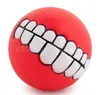 DHL Free Funy Funny Pets Dog Puppy Cat Ball Tuph Toy PVC Chew Sound Dogs Play Fetching Squeak Toys Pet Supplies Silicon Toy C0610x2