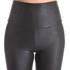 Nuova moda di vendita Serpentine Leggings sexy Leggins da donna Stretch Vita alta Pantaloni in ecopelle di qualità Plus Size YAK0010 201109