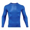 new men's compression long-sleeved shirt men's tight-fitting T-shirt sports tights fitness gym training shirt brand New T200224