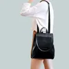 Genuine Leather Women Rucksack Knapsack Shoulder Cross Body Bags Female Fashion Lady Oil Wax Cowhide Daypack Backpack