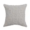 Taie d'oreiller tufté blanc oreillers décoratifs maison fait à la main géométrique housse de coussin El salon automne marocain rétro