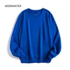 Moinwater Dames Casual Sweatshirts Dame Streetwear Hoodies Vrouwelijke Terry White Black Hoodie Tops Bovenkleding MH2002 211206