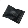 ジッパーロックブラックビニール袋セルフシールパッケージバッグトップジッパーオパークトラベルパック袋SIVEQHQUETITY
