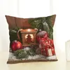Anno Decorazioni natalizie per la casa Ornamenti Navidad Frozen Party Fodera per cuscino decorativa personalizzabile Y201020