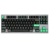 Domikey SA abs double keycap semi-conducteur mx tige clavier poker 87 104 gh60 xd64 xd68 xd84 xd96 xd75 xd87 vert noir