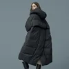 S- 7XL Plus La Taille Hiver Surdimensionné Chaud Duvet De Canard Manteau Femme X-Long Vers Le Bas Chaud Veste À Capuche Style Épais Chaud Parkas 92 211018