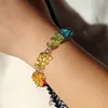 Mignon dessin animé arc-en-ciel bonbons ours Ins coloré gommeux femme bracelets porte-bonheur rebond Di Hip Hop gelée couleur fille cadeau