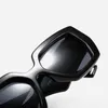 ゲセン不規則な四角いサングラス男性ミラノファッションウィーク2021ラグジュアリーデザイナーブランドセレブリティシェード太いフレームグラスUV4008502100