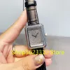 Full crystal Boy Friend WristWatch Geometric Rectangle Dial watch boy-friend steel Clock Women Genuine leather rectangular watch