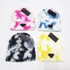 Beanie/skull Caps Designer Tie-dye Knitted Hat Men Ski Hats Autumn Winter Warm Golf Sun Cap Outdoor Visors