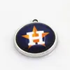 Baseball Houston Dangle Charms Mix Style DIY Pendant Bracelet Necklace Earrings Snap Button Jewelry Accessories1229244