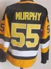 Män Retro Ishockey Vintage 19 Bryan Trottier Jersey 8 Mark Recchi 7 Joe Mullen 35 Tom Barrasso 77 Paul Coffey 10 Ron Francis 55 Larry Murphy Black White Yellow Qie