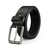 Belts Men's Cowhide Genuine Leather Belt Reversible For Jeans Male Rotated Buckle Dress Designer Men Black