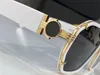 Square Pilot Solglasögon för män Kvinnor 2228 Gold Black Dark Grey Len Sun Glasses Gafas de Sol UV Protection Eyewear With Box176L